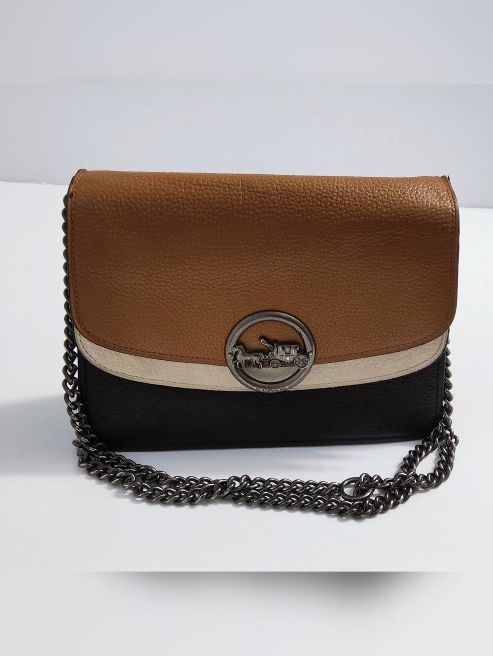 Coach F80834 Jade Flap Women’s  Leather Crossbody Bag. Pre-owned.